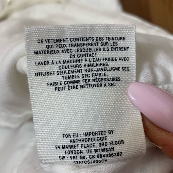 Anthropologie Hei Hei Marais Eyelet Anorak  White Jacket - Picture 12 of 14